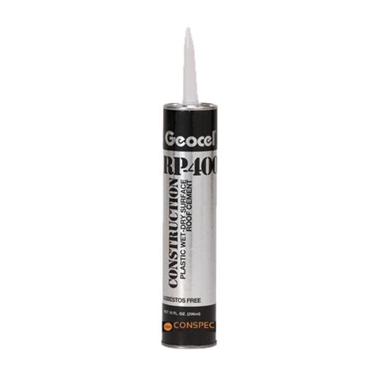 RP-400 Construction Plastic Wet-Dry Surface Roof Cement - 10 Fl. Oz. Cartridge