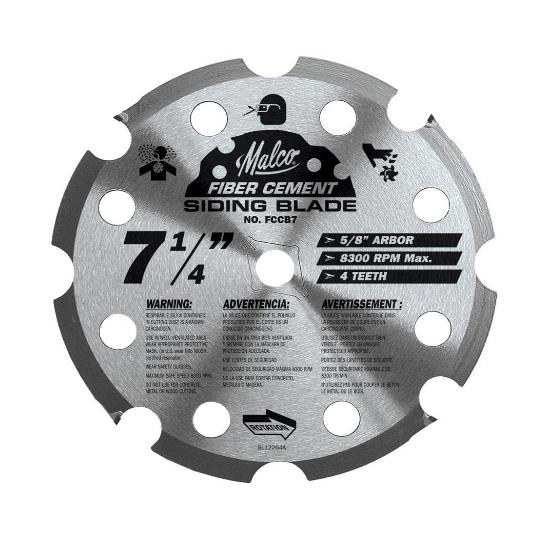 7-1/4" Fiber Cement Circular Saw Blade