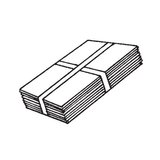 4" x 4" x 8" Pre-Bent Mill Finish Aluminum Step Flashing - Pack of 50