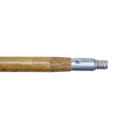 60" x 1-1/8" Wood Handle with Metal Thread