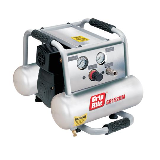 2 Gallon Twin Tank Oil-Less Compressor