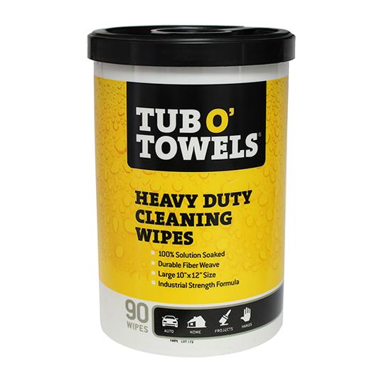 Tub O' Towels® Heavy Duty Cleaning Wipes - Tub of 80