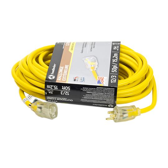 12 Gauge x 50' Extension Cord