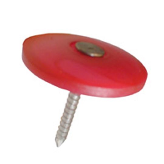 1" Plex-Cap Plastic Cap Nail - Pail of 3000