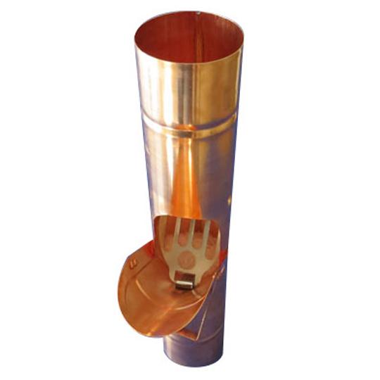 18 Oz. 4" EuraCraft Copper Rainwater Pipe Cleanout