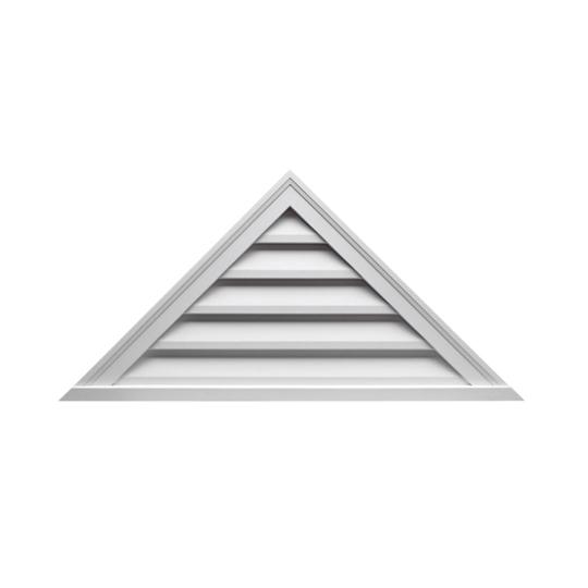 60" x 25" Decorative Triangle Louver