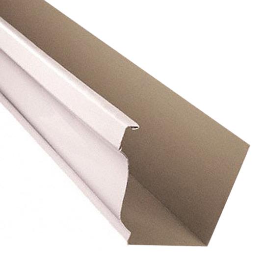 .032" x 8" x 25' K-Style Painted Aluminum Gutter Straight Back