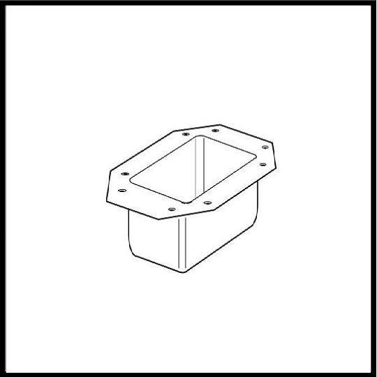 3" x 4" Rectangular Outlet Tube