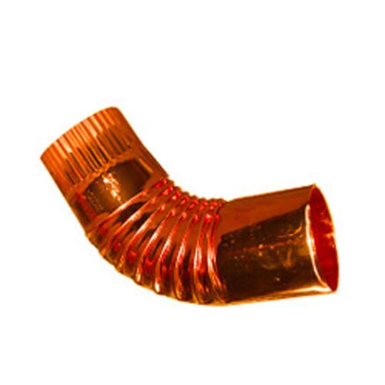 3" #3 Plain Round Copper Elbow