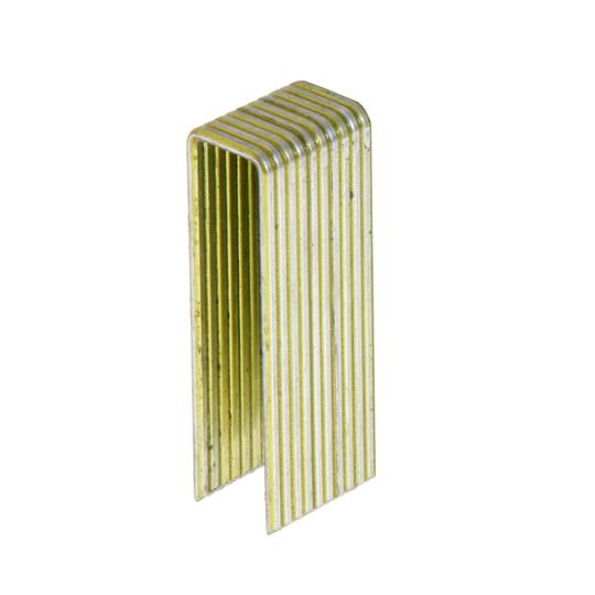 16 Gauge 1-1/2" Leg x 7/16" Crown Electro-Galvanized "N"-Style Medium Crown Staples - Box of 10,000