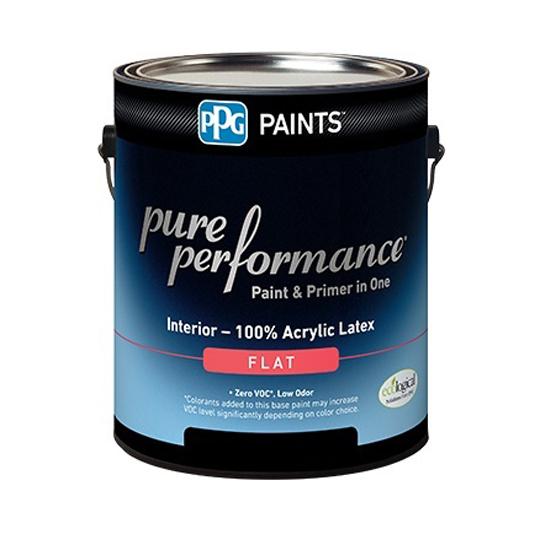 (9-110) Pure Performance® Interior Flat Latex with Pastel Base - 1 Gallon Can