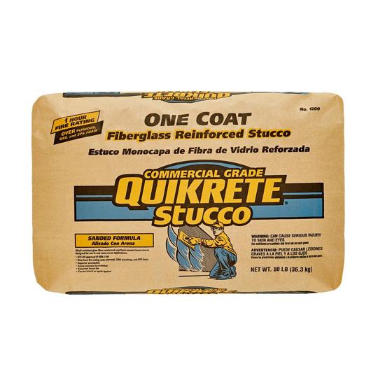 One-Coat Fiberglass Reinforced Stucco - Concentrated - 80 Lb. Bag