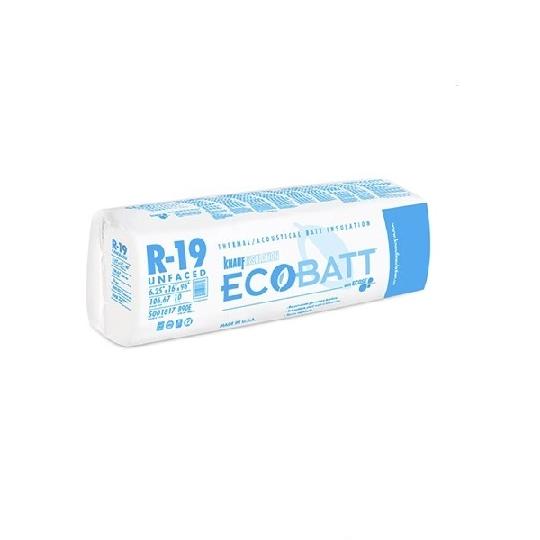 (B90E) 6-1/4" x 16" x 96" R-19 EcoBatt Unfaced Batt Insulation