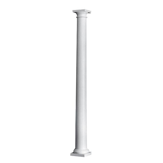 8" x 8' Plain Round PermaCast® Column