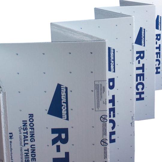 1/2" x 4' x 50' R-TECH® EPS Rigid Fanfold Insulation - 1.25 pcf Density - 2 SQ. Bundle