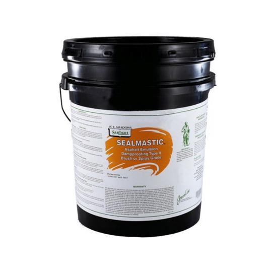 SealMastic™ Emulsion Type II Brush/Spray-Grade Dampproofing - 5 Gallon Pail