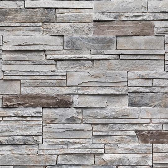 8" x 36" Tight-Cut Ledgestone U Corner - Carton of 2