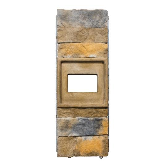 STONEfacade™ Multicourse Electrical Box with Horizontal Opening