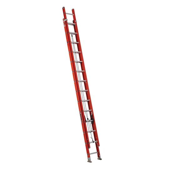 28' Multi-Section Fiberglass Extension Ladder - 300 Lb. Load Capacity