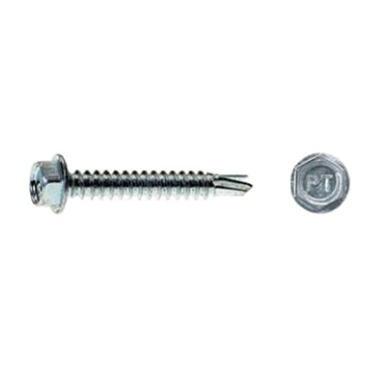 8 x 1/2" Hex Head Sheet Metal Screws with #2 Drill Point - 1 Lb. Box