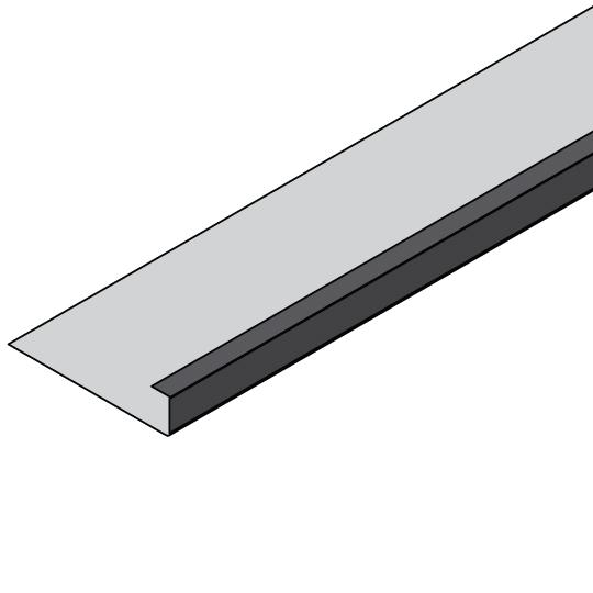 5/8" x 120" Gutter Riser