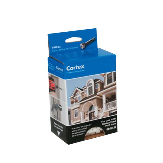 Cortex® Trim Fastening System with 2" Textured Screws - 50 Lin. Ft. Box