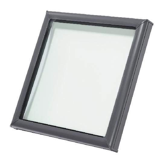 Fixed Curb-Mounted Skylight with Aluminum Cladding & White Laminated Low-E3 Glass