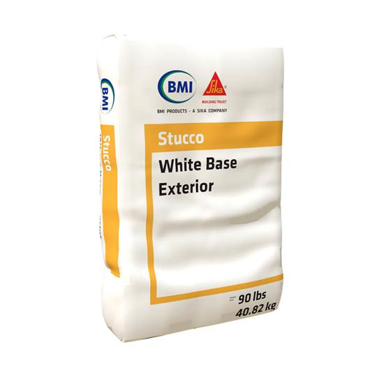 BMI White Base Exterior Stucco 16/20 Texture - 90 Lb. Bag