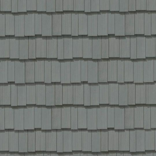 Cedar Impressions® Double 7" Staggered Perfection Polymer Shingle Siding - Cedar Grain Finish