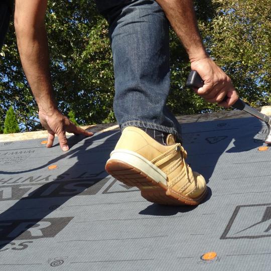 SILVER Steep Slope Synthetic Roofing Underlayment with GRIPSPOT™