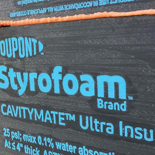 Styrofoam™ Brand Cavitymate™ Ultra XPS Foam Insulation