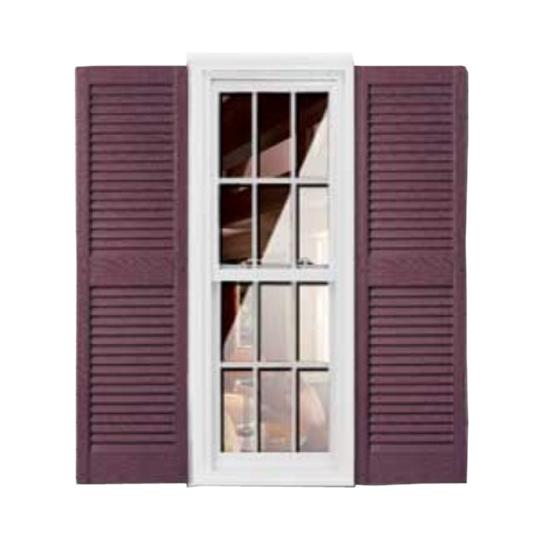 Straight Top Louver Style Shutters