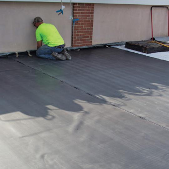 FleeceBACK® RL™ EPDM RapidLock Membranes with 6" Factory-Applied Tape