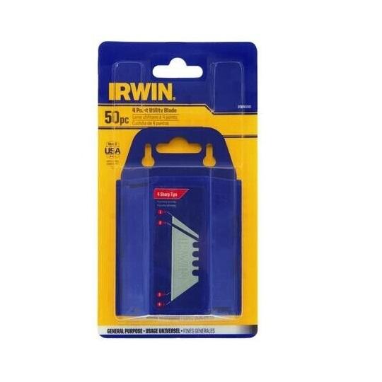 Irwin 2014098 Utility Knife Blade with Dispenser - 50/Pack