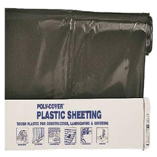 Poly Cover Plastic Sheeting 6 mil - Black