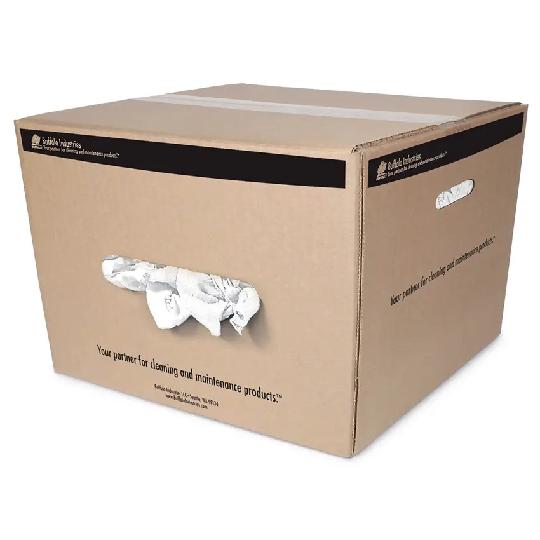 Buffalo White Tee Shirt Rags - 20 Lb. Box