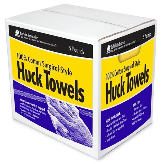 Buffalo Blue Huck Towel Rags - 5 Lb. Box