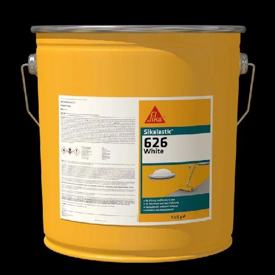 Sikalastic -626 Single Component Polyurethane Roof Coating - White - 5 Gallon Pail