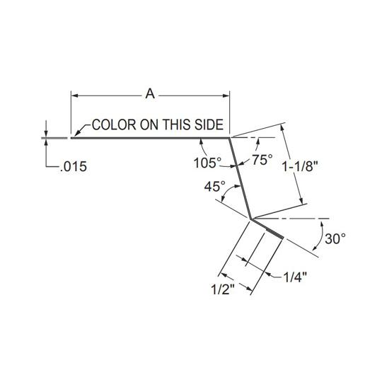 105° Drip Edge Flashing