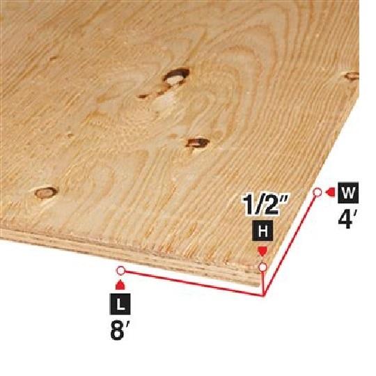 1/2" Plywood D Grade