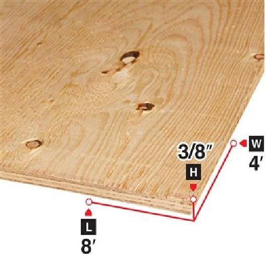 3/8" Plywood D Grade