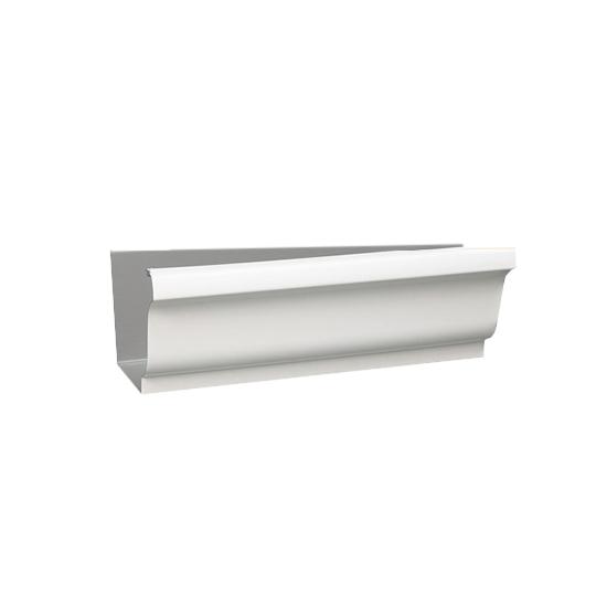 .032" x 6" x 30' K-Style Painted Aluminum Gutter Hemback