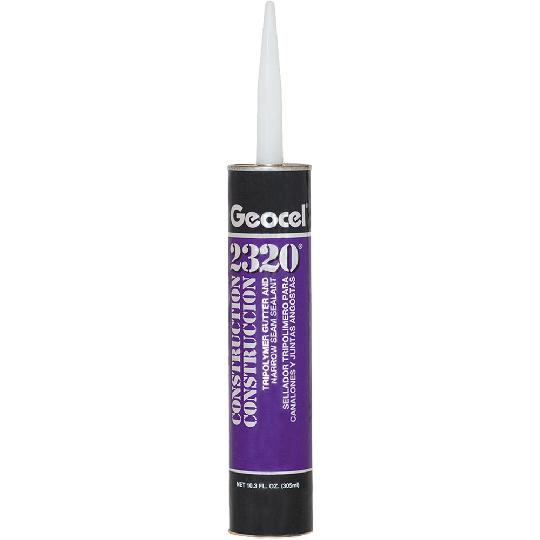 2320 Construction Tripolymer Gutter & Narrow Seam Sealant - 10.3 Fl. Oz. Cartridge