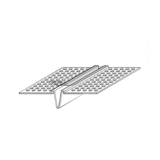 1/16" EIFS PB Control Joint for All Insulation with Removeable Tape - 3/16" "V" Reveal & 1-1/8" Perforated Flanges