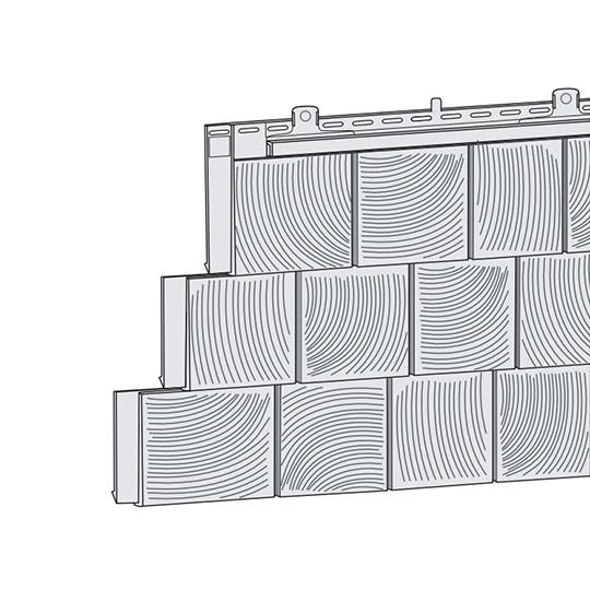 Cedar Impressions® Triple 5" Straight Edge Sawmill Polymer Shingle Siding