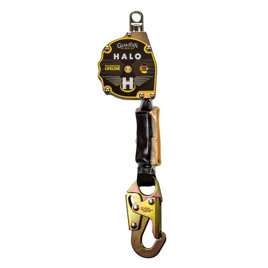 11' Halo Series Web Self-Retracting Lifeline (SRL) with Steel Snap Hook