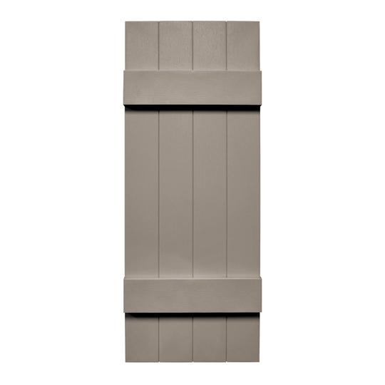 Standard Board-N-Batten 4-Board Joined Shutters (Pair)