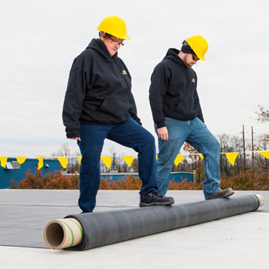 VersiGard® Non-Reinforced EPDM Membranes with 3" Quick-Applied Tape